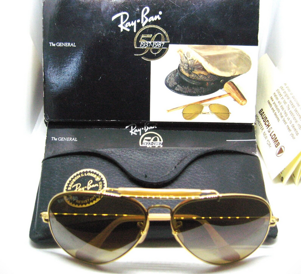 Ray-Ban USA NOS The General Vintage B&L 1st Gen B-50 Aviator NewInBox Sunglasses