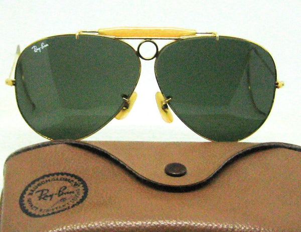 Ray-Ban USA 80s Vintage B&L Aviator Bullet Hole Shooter G-15 *Mint Sunglasses