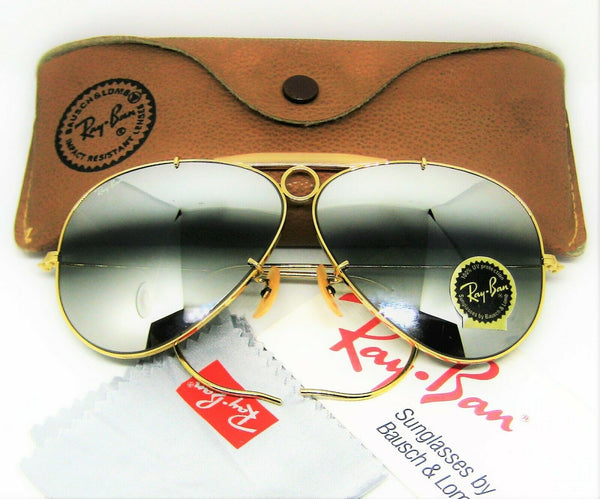 Ray-Ban USA Vintage NOS  B&L Aviator *DGM G31 Bullet Hole Shooter New Sunglasses - Vintage Sunglasses 