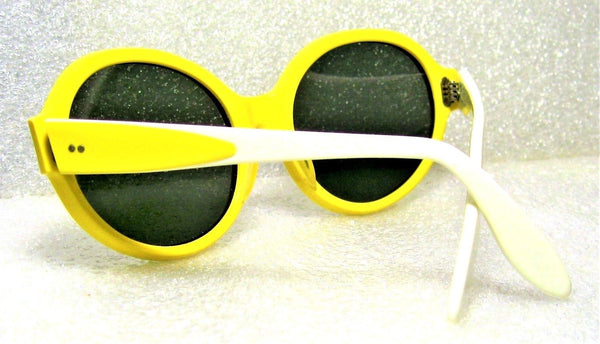Ray-Ban USA *NOS Vintage 1960s *B&L Rare "Ketch" Ivory-Yellow *New Sunglasses - Vintage Sunglasses 