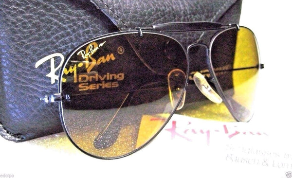 Ray-Ban USA *NOS Vintage *B&L Aviator *Chromax Driving Srs W1664 *NEW Sunglasses - Vintage Sunglasses 