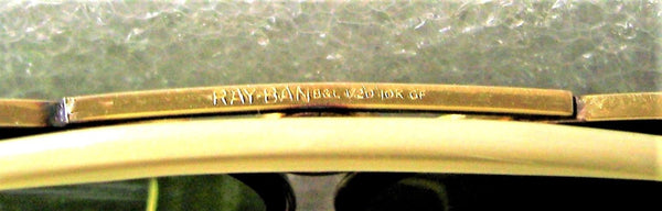 Ray-Ban USA Mint 1950s Vintage B&L Aviator 10k GF RB-3 Bullet Shooter Sunglasses - Vintage Sunglasses 