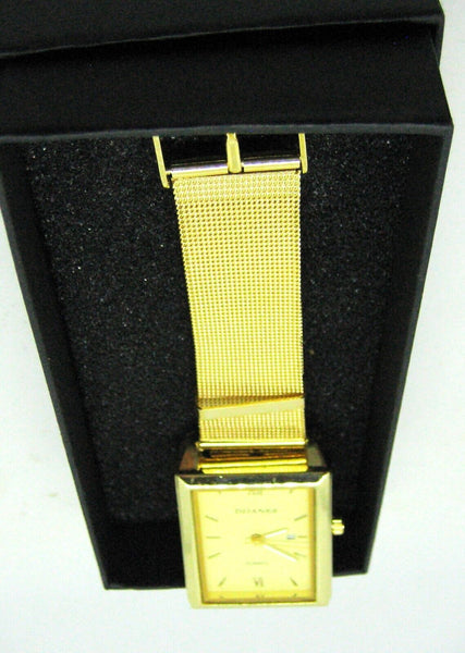 Watch Dejaines New Gold with gold strap Quartz