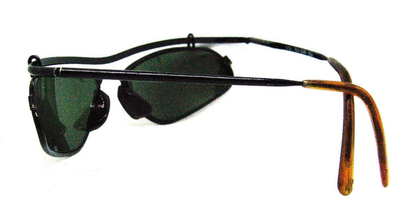 Ray-Ban USA Vintage B&L Inertia W2456 Sleek Black Chrome Wrap Rare Sunglasses