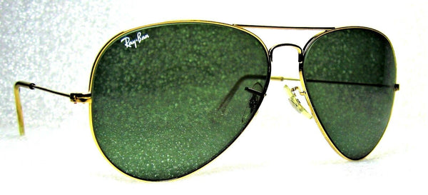 Ray-Ban USA NOS Vintage B&L Aviator Arista 24kGP 58mm G-15 New Sunglasses & Case - Vintage Sunglasses 