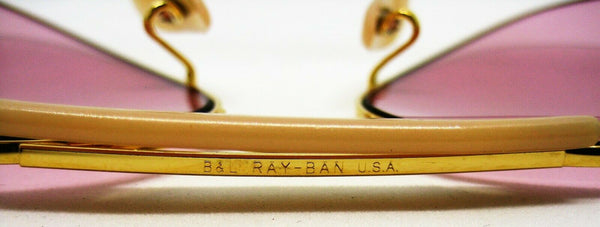 Ray-Ban USA NOS Vintage B&L Aviator Outdoorsman Changeables Rose New Sunglasses