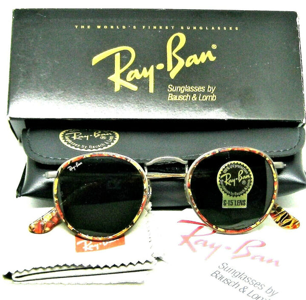 Ray-Ban USA Vintage NOS B&L Classic Metals Tortuga CHIP W1677 New Sunglasses