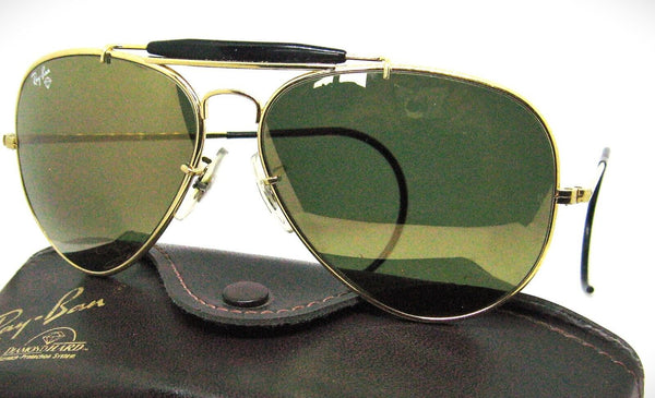 Ray-Ban USA B&L NOS Diamond Hard Aviator Outdoorsman 62mm Survivor Sunglasses