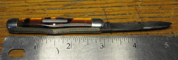Remington UMC Antique R1285 2-Blade Tortoise Shell Swell Center Jack Knife USA!
