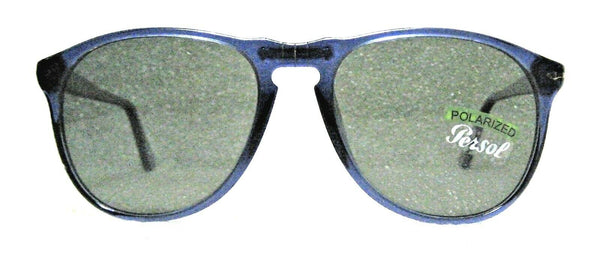 Persol Vintage 9649-S 1015/58 Rare Cobalto 55-18 Polarized New Sunglasses & Case