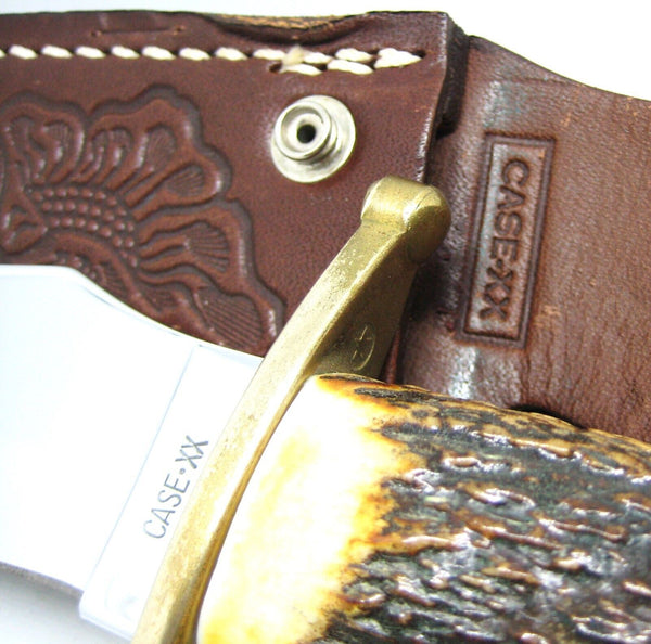 NOS Rare CASE XX Handmade USA Kodiak Bowie Knife 11" w/ Stag Handle & Org Sheath