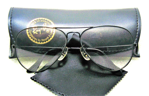 Ray-Ban USA NOS Vintage B&L Aviator Blue Super-Changeable 58 Lens New Sunglasses - Vintage Sunglasses 