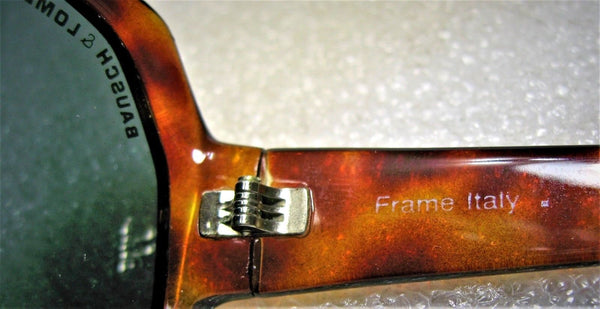 Bausch & Lomb USA 1970s Vintage RayBan Mask Polarized W0581 Tortoise Sunglasses - Vintage Sunglasses 