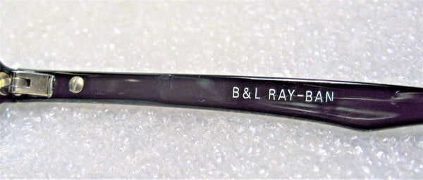 Ray-Ban USA Vintage NOS B&L Gatsby Style 6 Ebony-Gold W0940 New Sunglasses &Case - Vintage Sunglasses 