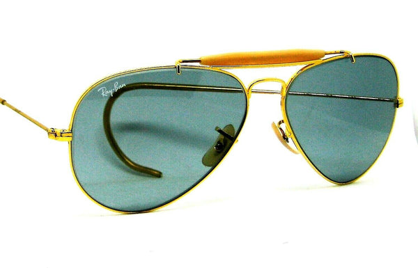 Ray-Ban USA NOS Vintage B&L Aviator Outdoorsman Blue Changeables New Sunglasses - Vintage Sunglasses 