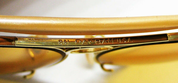 Ray-Ban USA NOS Vintage B&L  Aviator Ambermatic Bullet Shooter New Sunglasses