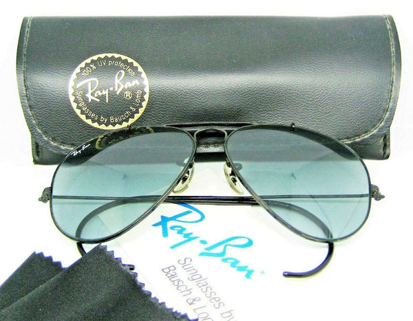 Ray-Ban USA Vintage B&L Aviator Outdoorsman Blue Changeables BkChrome Sunglasses