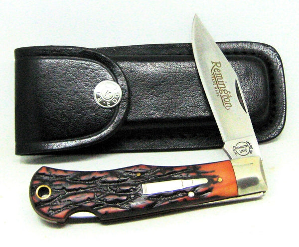 Vintage 1990 NOS Remington UMC USA R1306 Big Tracker Bullet Knife NewInBox-Sheth