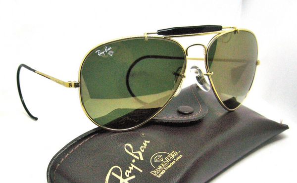 Ray-Ban USA B&L NOS Diamond Hard Aviator Outdoorsman 62mm Survivor Sunglasses