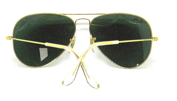 Ray-Ban USA Vintage 1980s Bausch & Lomb Aviator Arista Gold 58mm G-15 Sunglasses