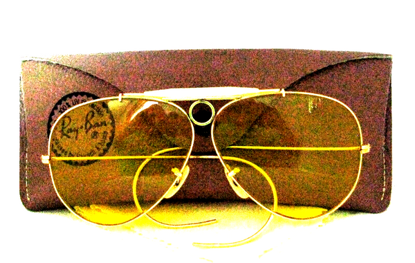 Ray-Ban USA 60s Vintage NOS B&L Kalichrome Aviator 10kGF New Shooter Sunglasses