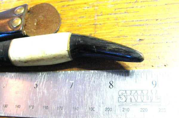 Vintage 1900s Gaucho Facon  Antique Solingen knife Haering. Deer & Buffalo Horn