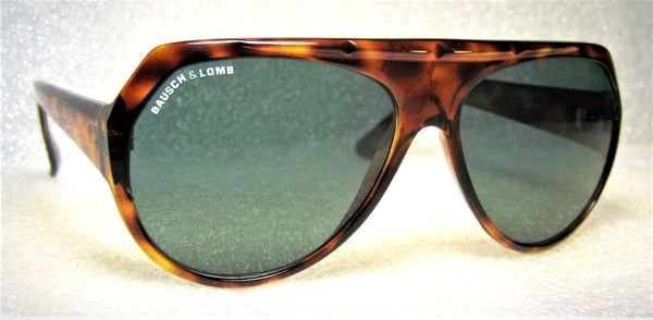 Bausch & Lomb USA 1970s Vintage RayBan Mask Polarized W0581 Tortoise Sunglasses - Vintage Sunglasses 