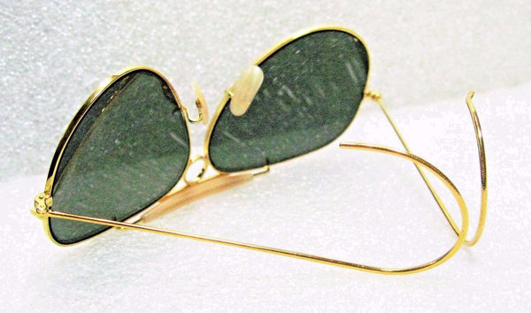 Ray-Ban USA *NOS Vintage *B&L Aviator L0213 *G-15 Bullet Hole Shooter Sunglasses - Vintage Sunglasses 