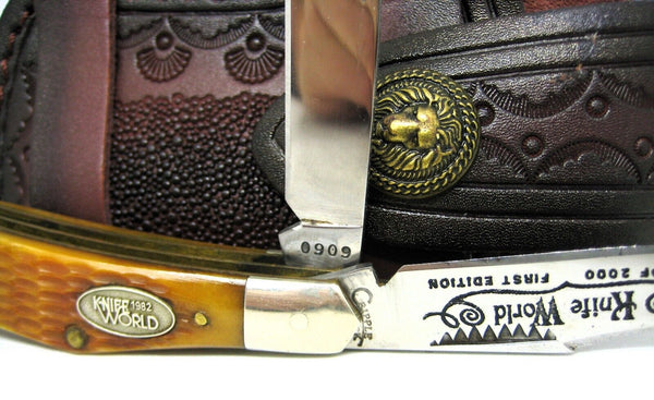 NOS Cripple Creek 1982 Trapper 1st Edition Knife World SN 0909 Mint Bob Cargill knife