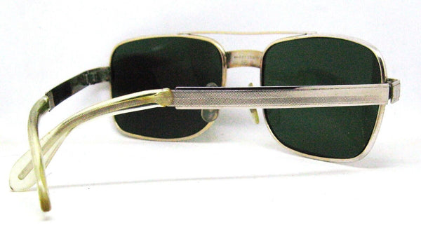 Ray-Ban USA Vintage 1960s B&L Elvis square 10k Go Etched Rare Mint Sunglasses