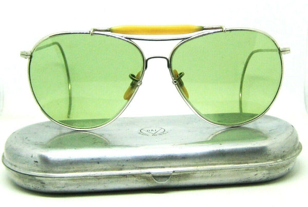 Vintage Pre Ray-Ban USA Aviator WWII Bausch & Lomb USAAF USN AN6531 Sunglasses