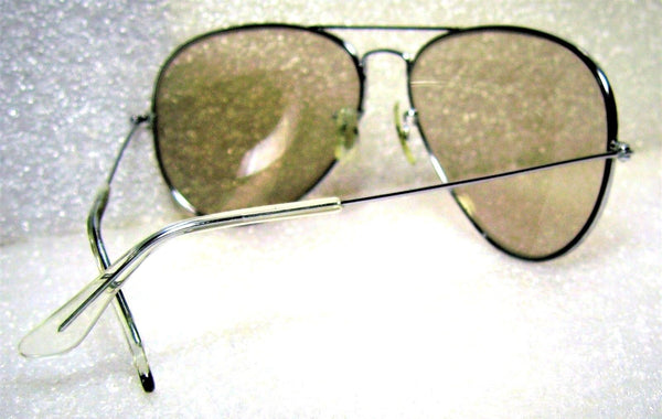 Ray-Ban USA *NOS Vintage B&L Aviator Blue *Changeable White Gold *NEW Sunglasses - Vintage Sunglasses 