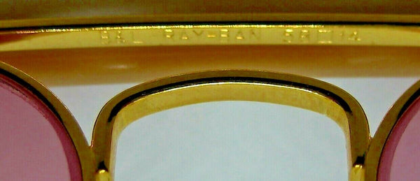 Ray-Ban USA NOS Vintage B&L Aviator Outdoorsman Rose Changeables New Sunglasses