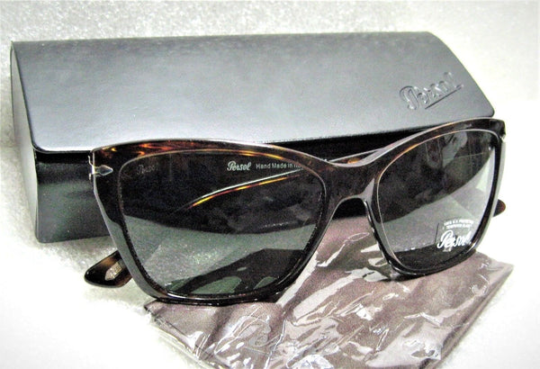 Persol New 3023-S 979/31 56[]16 Hand Made in Italy Dark Havana Sunglasses w/Case - Vintage Sunglasses 