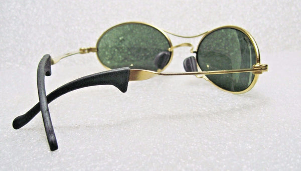 Ray-Ban USA *NOS Vintage B&L Orbs "Ellipse Oval W2177 Matte Gold *NEW Sunglasses - Vintage Sunglasses 