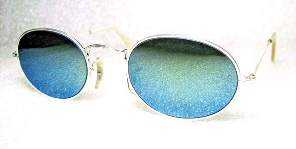 Ray-Ban USA *NOS Vintage B&L Exclusive W1862-White Gold BluMirror NEW Sunglasses - Vintage Sunglasses 