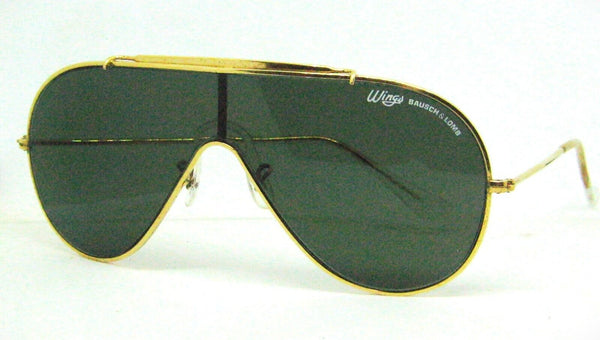 Ray-Ban USA Vintage B&L 1970s Rare Wings Uni lens Excellent Sunglasses & Case