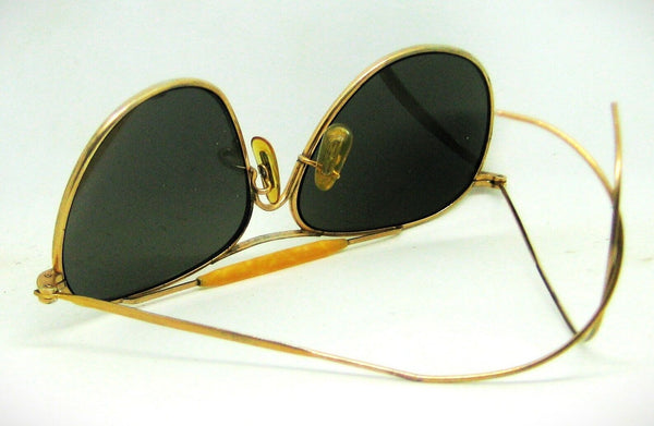 American Optical USA Aviator WWII Pilot Ful Vue GP Vintage 1940s Sunglasses