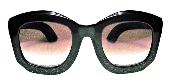 Kuboraum "Dreamed in Berlin" Mask B2 49[]25 BS 150mm 3 Ebony Mint Sunglasses - Vintage Sunglasses 