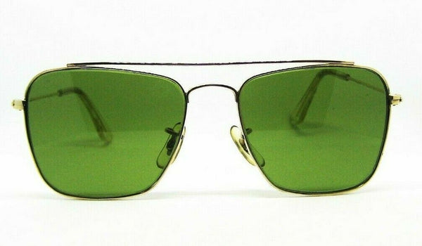 Ray-Ban USA *Mint Vintage 1950s B&L Aviator Rare Brace Caravan Sunglasses & Case