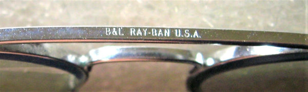 Ray-Ban USA *NOS Vintage B&L Aviator Blue *Changeable White Gold *NEW Sunglasses - Vintage Sunglasses 