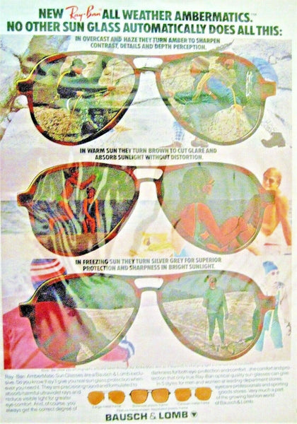 Ray-Ban USA Vintage NOS B&L Aviator Shooter FullMirror Ambermatic New Sunglasses