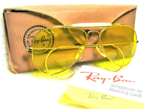 Ray-Ban USA *NOS Vintage *B&L Aviator *Kalichrome Outdoorsman I *NEW Sunglasses - Vintage Sunglasses 