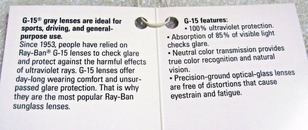 Ray-Ban USA NOS Vintage B&L Terminator Predator Srs 5 Cats W2172 New Sunglasses