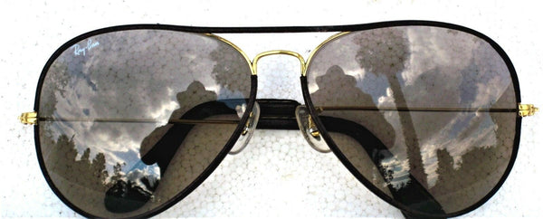 Vintage Ray-Ban USA B&L Aviator Leathers Brown Changeables Mint Sunglasses - Vintage Sunglasses 