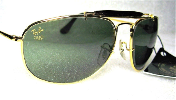 Ray-Ban USA Vintage NOS B&L Aviator W1078 Olympics Explorer Tortuga Sunglasses - Vintage Sunglasses 
