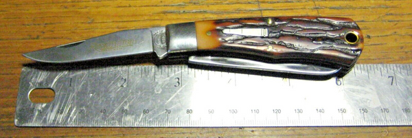 Vintage 1991 Remington UMC USA R1178 Mini Trapper Bullet Knife Mint w/Box&Paper