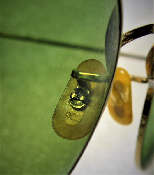 Vintage Bausch & Lomb USA 1940s WWII 12k GF Ray-Ban RB-3 Mint Sunglasses & Case - Vintage Sunglasses 