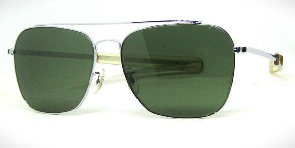 Ray-Ban USA Vintage 1960s B&L Aviator Caravan Echelon Chrome Rare  Sunglasses