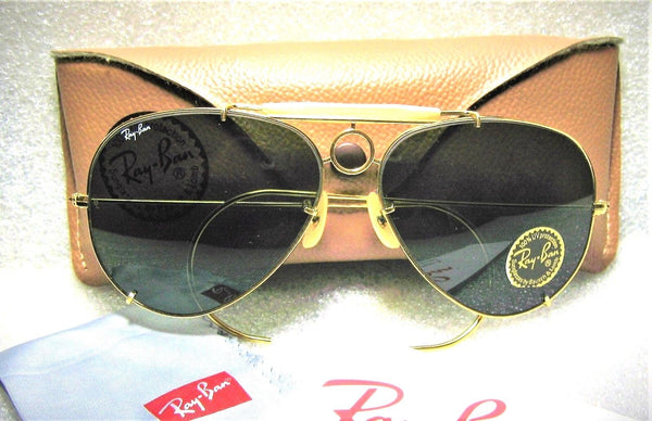 Ray-Ban USA NOS Vintage B&L Aviator SharpShooter Deluxe III 64mm New Sunglasses - Vintage Sunglasses 